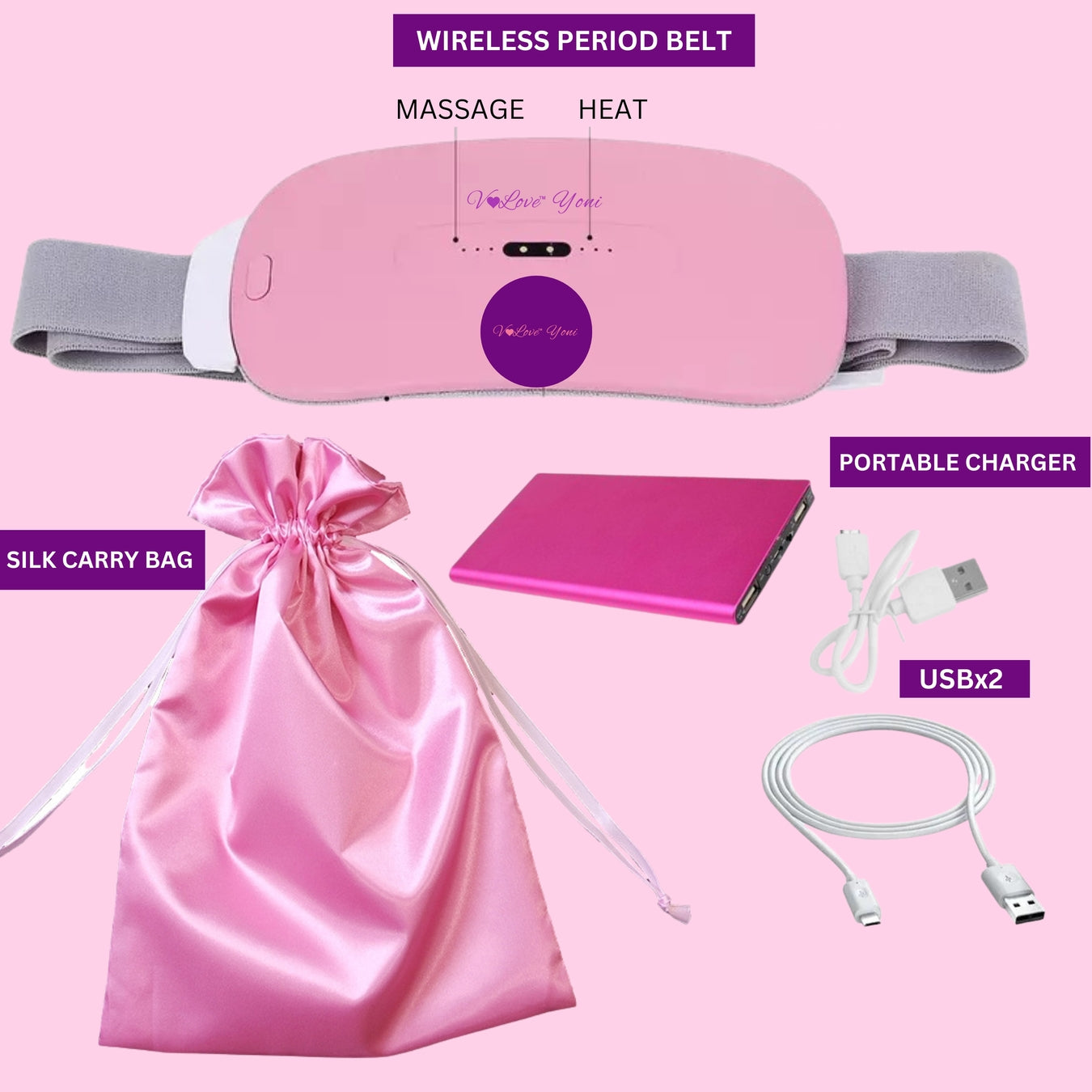 V-Love Wireless Period Cramp Belt